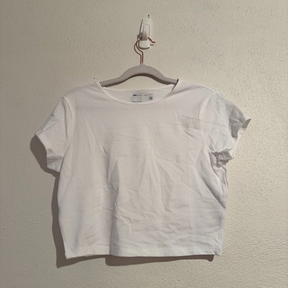 ASOS White Cap Sleeve Basic Tee – Size 8 (Fits ~6)